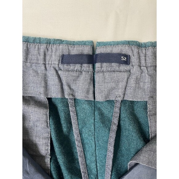 NWT Incotex Slowear Men's 52 US 33 Slim Fit Pattern 30 Wool Trousers Teal - Picture 6 of 13